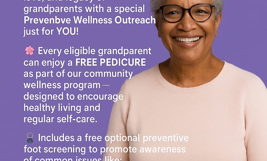 Free Pedicures All September for Grandparents!