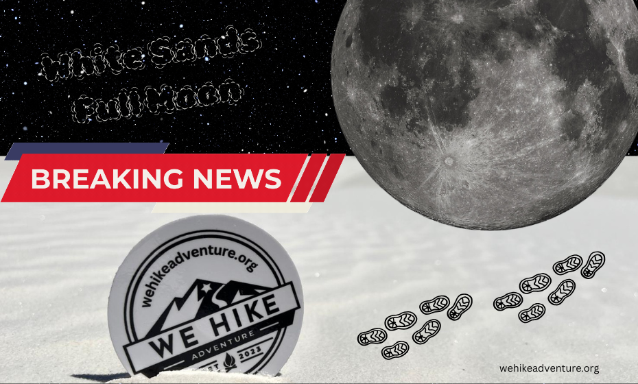 White Sands Full Moon- Hike - Sled -Picnic 