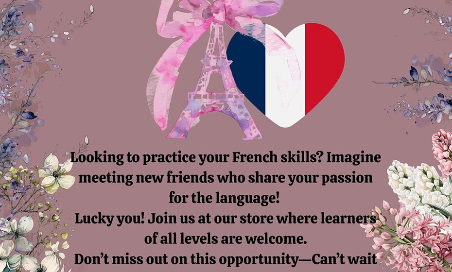 French Conversation at a Bookstore