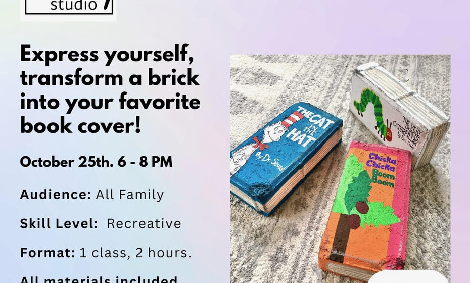 “Express Yourself: Transform a Brick into Your Favorite Book Cover”