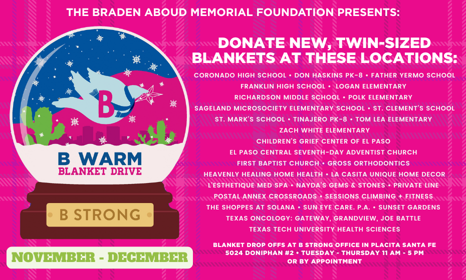 B Warm Blanket Drive 2025