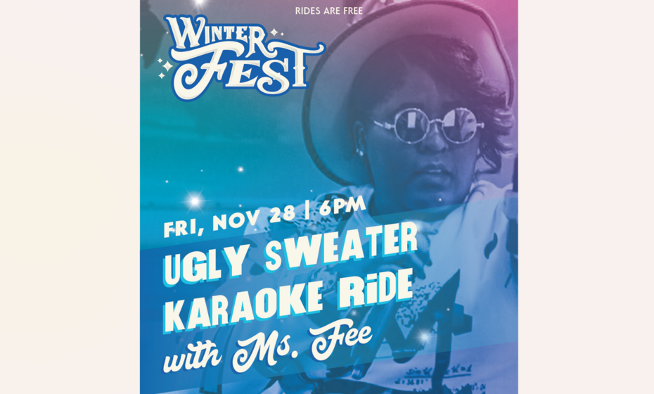 Ugly Sweater Karaoke Ride with Ms. Fee