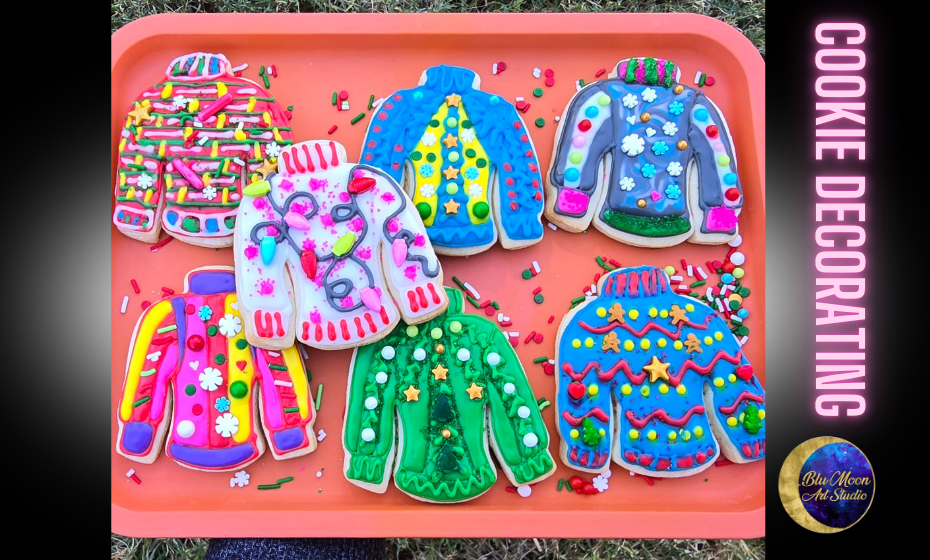 Holiday Ugly Sweater Cookie Decorating