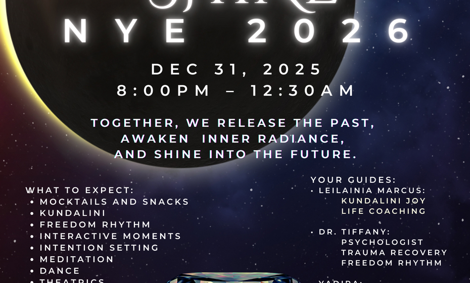 New Year Eve SHINE Celebration at Sunset Parlor