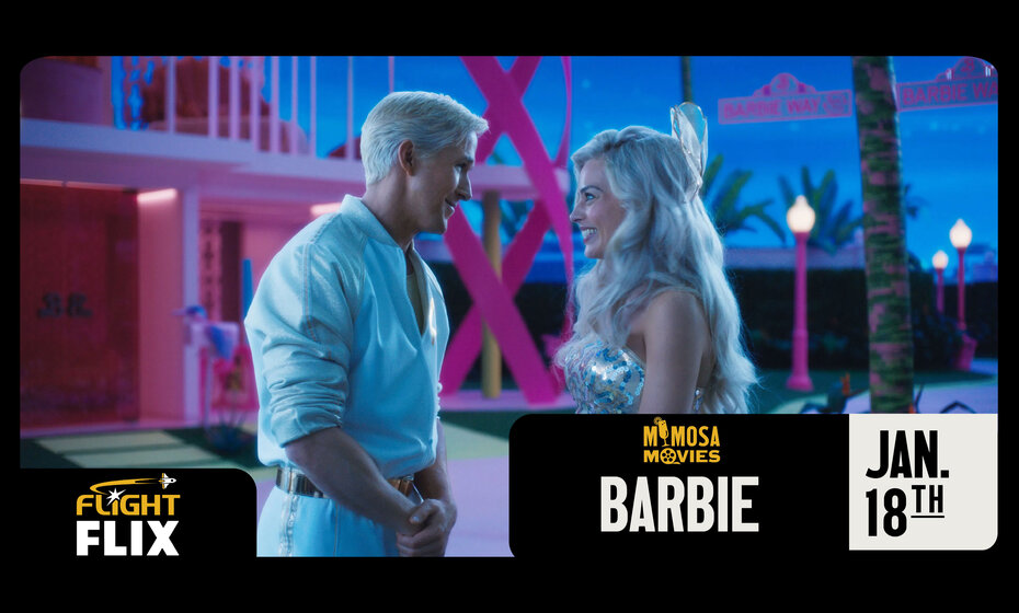 BARBIE Mimosa Movie - FREE mimosa with movie ticket!