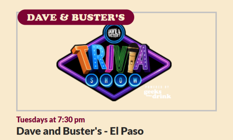 Geeks Who Drink: Trivia Show