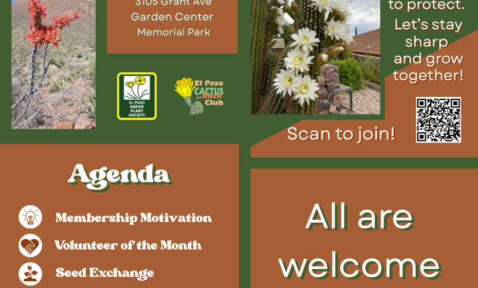 El Paso Cactus and Rock Club Monthly Meeting