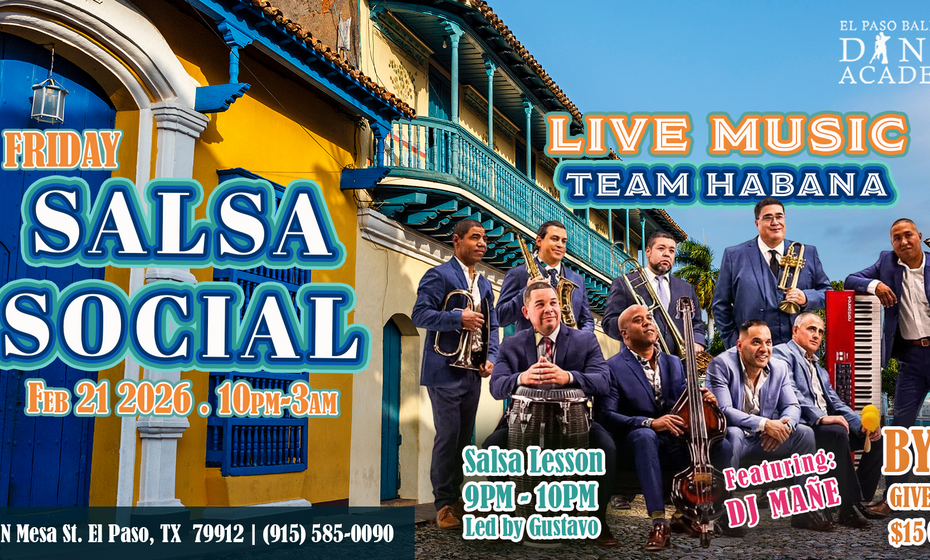 Friday Salsa Social with Team Havana Salsa Band