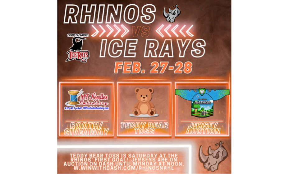 El Paso Rhinos: Teddy Bear Toss
