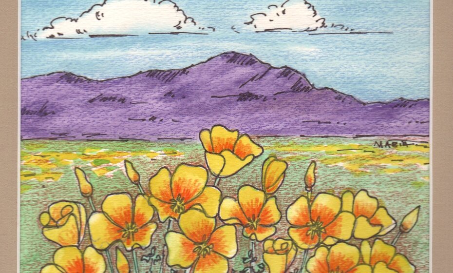 Poppies Painting (Watercolor): Children's Workshop