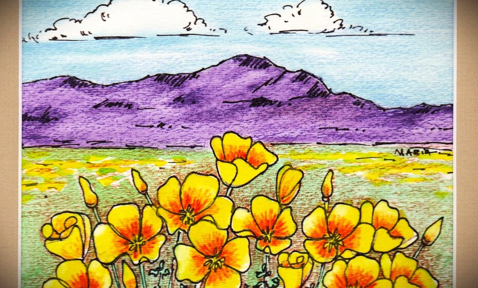 Poppies Painting (Acrylic): Adult Workshop