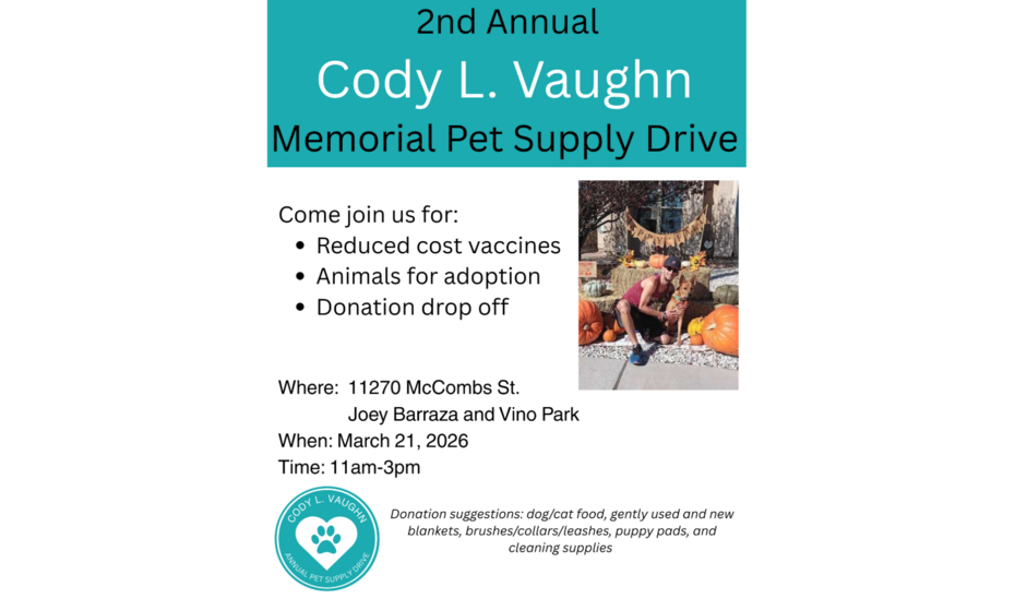 2nd Annual Cody L. Vaughn