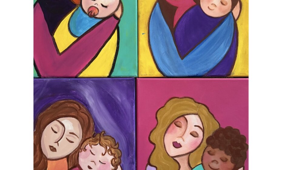 Custom Mother and Child Sip and Paint