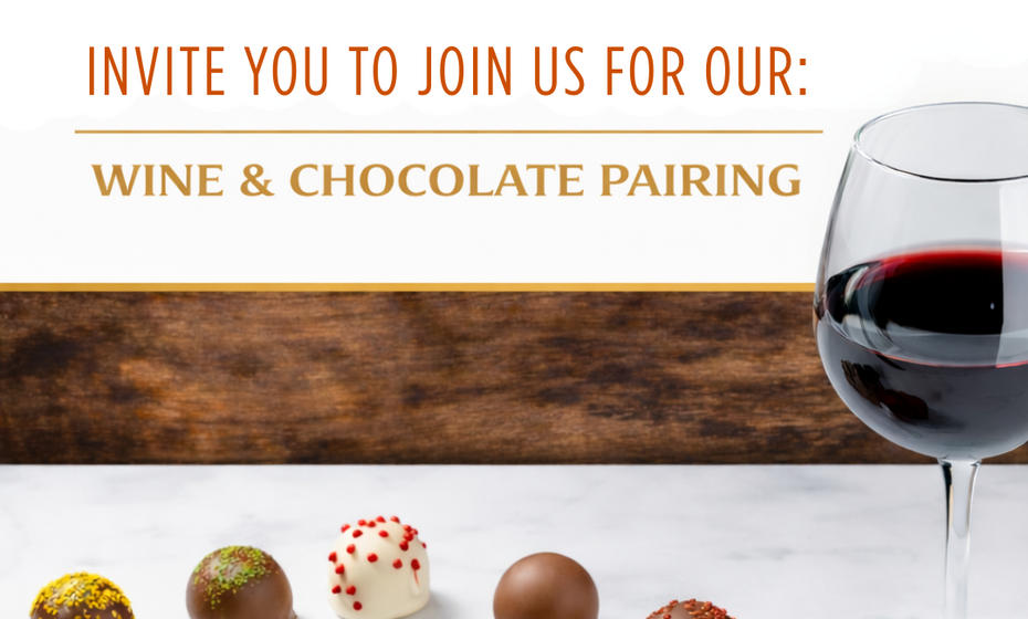 Chocolate + Wine Pairing Experience