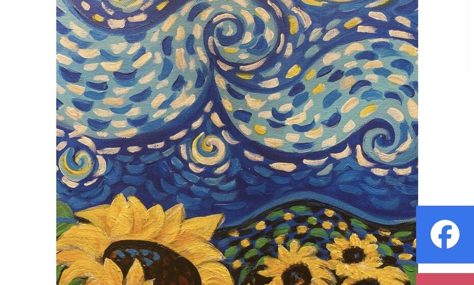 Van Gogh Sunflowers, Sip & Paint