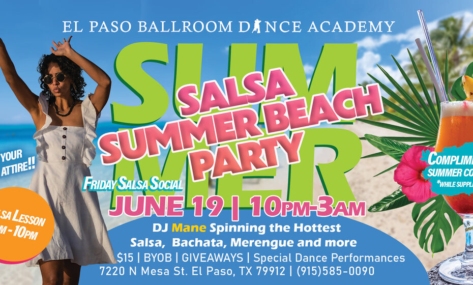 Friday Salsa Summer Beach Party
