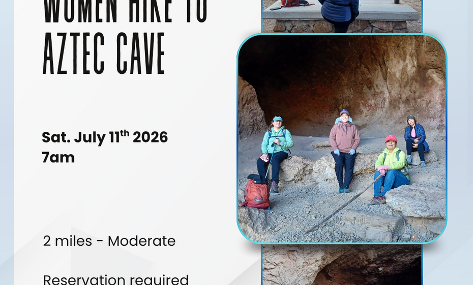 Women Hike to Aztec Caves