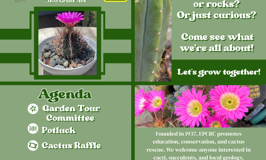 El Paso Cactus and Rock Club Monthly Meeting