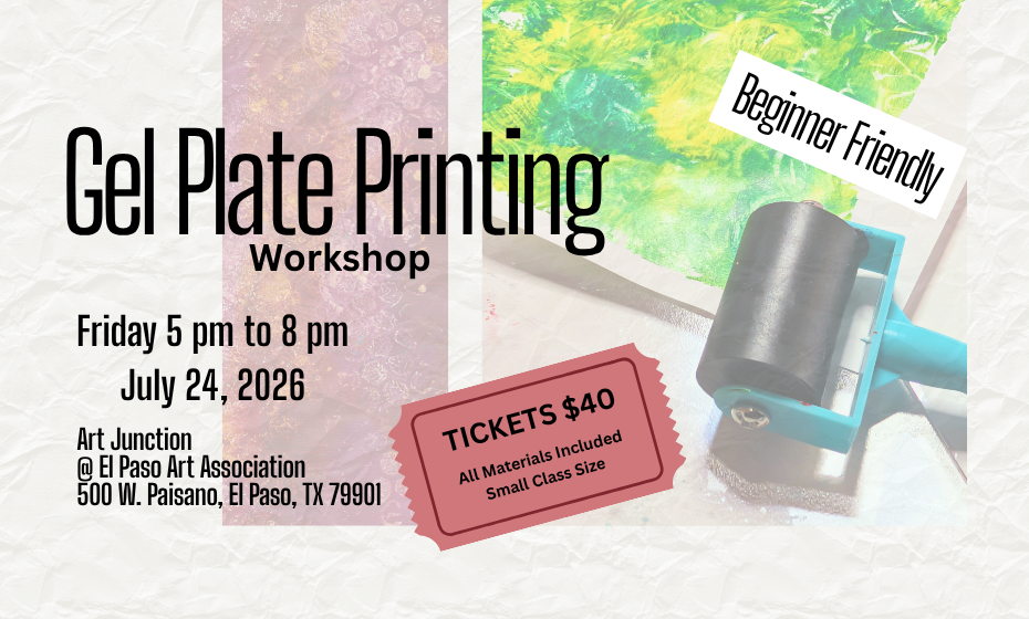 Paint With Ash: Gel Plate Printing Workshop 7/24/2026