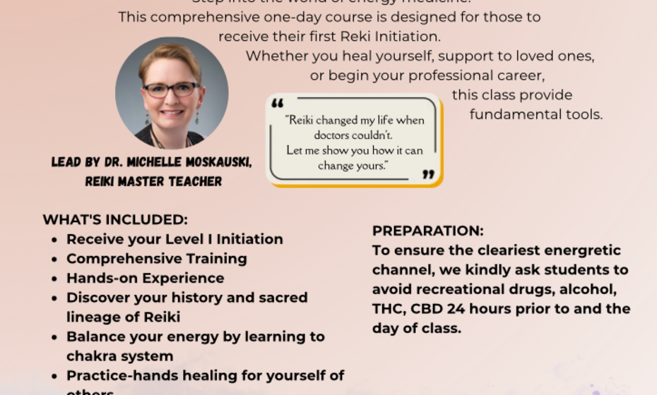 Reiki Level I Certification Course