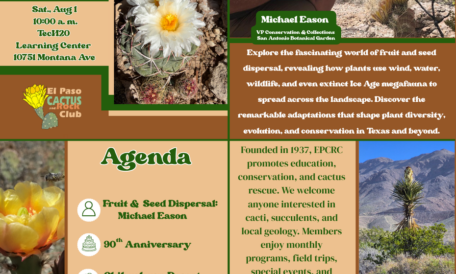 El Paso Cactus and Rock Club Monthly Meeting