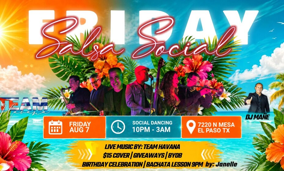 Friday Salsa Social with Team Havana Salsa Band