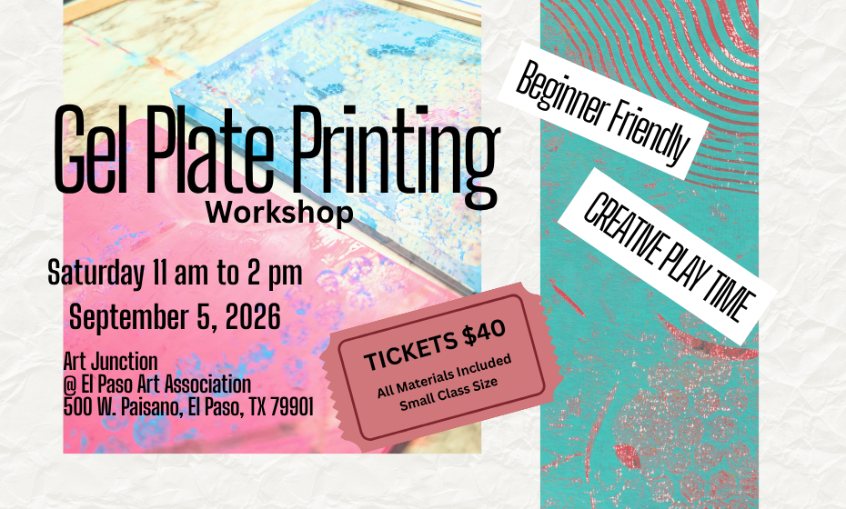 Paint With Ash: Gel Plate Printing Workshop 9/5/2026