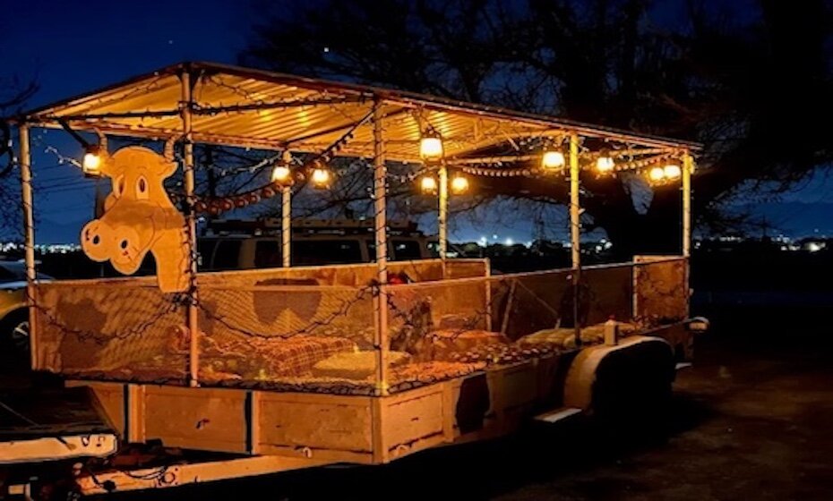 Wagon ride through history!  Mesquite historical district wagon tour!