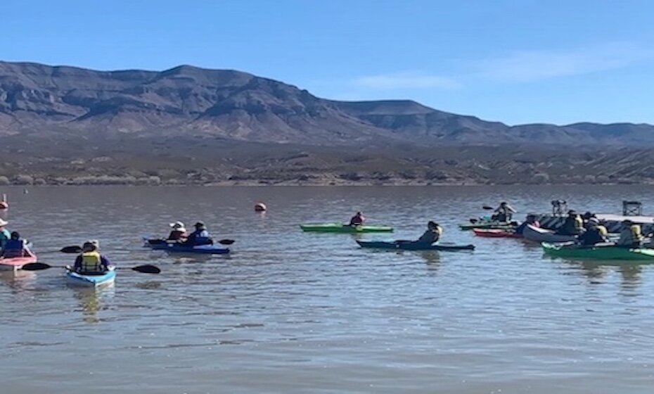 Men & Women's Guided Morning Kayaking & "Yogalates" on the dock at Caballo Lake!