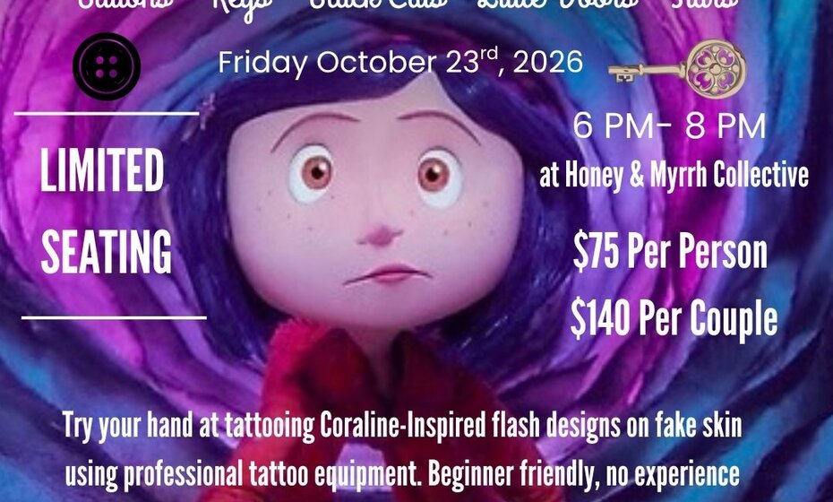 A Coraline Inspired Ink & Drink 