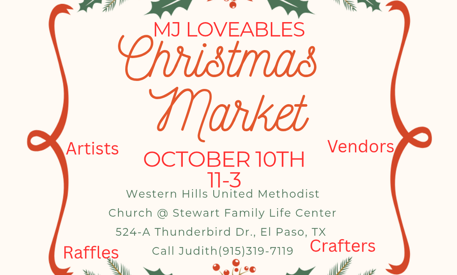 MJ Loveables & Western Hills United Methodist Church Annual Christmas Bazaar 