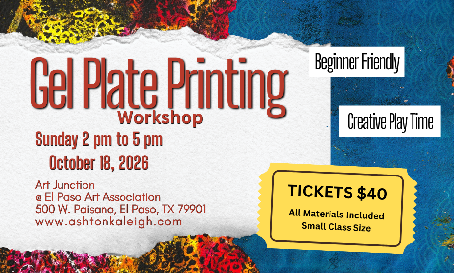 Paint With Ash - Gel Plate Printing Workshop