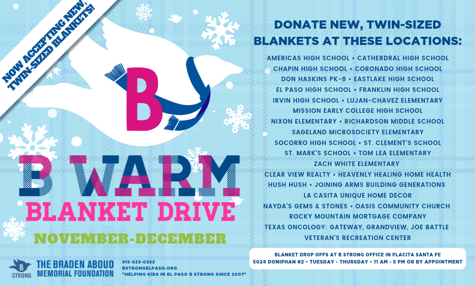 B Warm Blanket Drive 2026