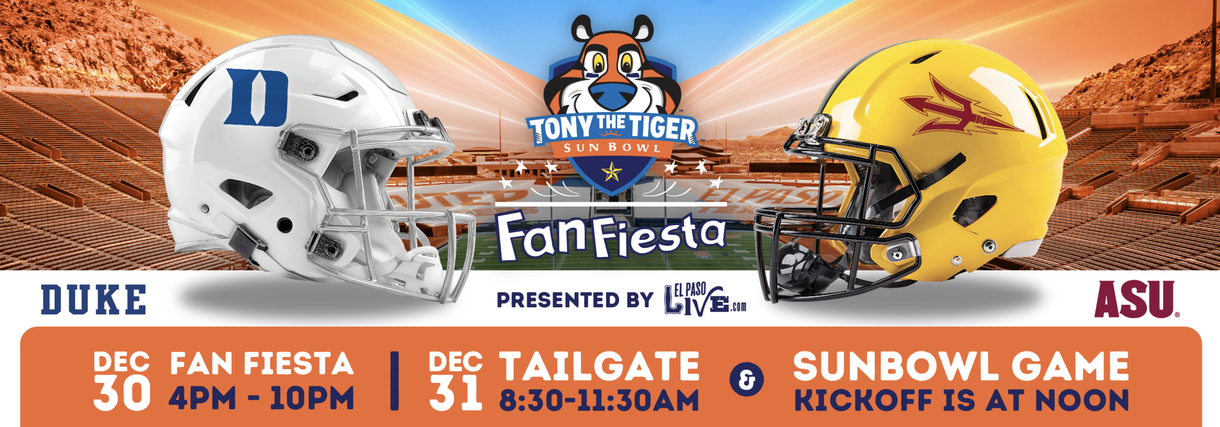 Tony The Tiger Sun Bowl and Fan Fiesta